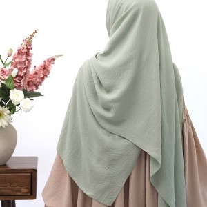 Cazz Krep Büyük Boy Şal - Mint Yeşili