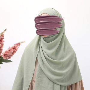 Cazz Krep Büyük Boy Şal - Mint Yeşili