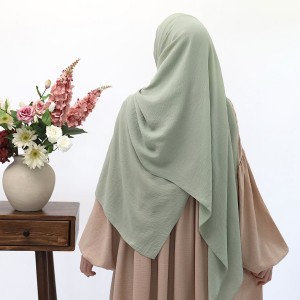 Cazz Krep Büyük Boy Şal - Mint Yeşili