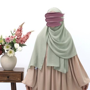 Cazz Krep Büyük Boy Şal - Mint Yeşili