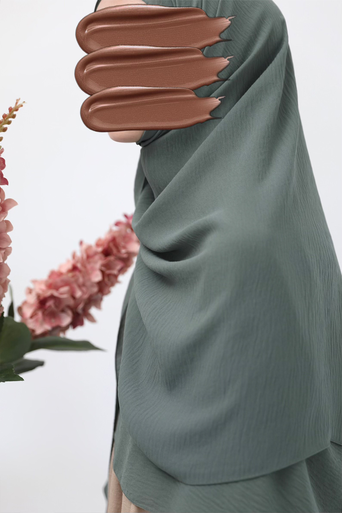 Cazz Krep Büyük Boy Şal - Soft Yeşil