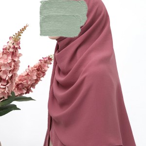 Cazz Krep Büyük Boy Şal - Koyu Pembe