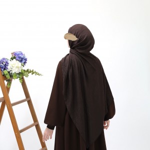 Bambu Kraşlı Şal - Acı Kahve