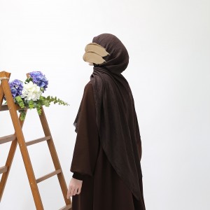 Bambu Kraşlı Şal - Acı Kahve