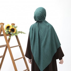 Bambu Kraşlı Şal - Zümrüt Yeşili