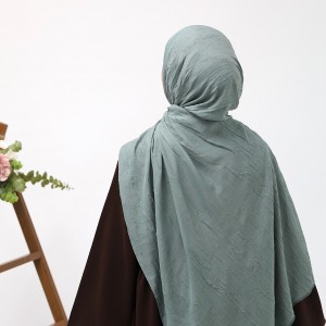 Bambu Kraşlı Şal - Mint