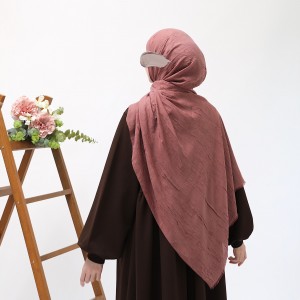 Bambu Kraşlı Şal - Mürdüm