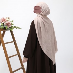 Bambu Kraşlı Şal - Pudra