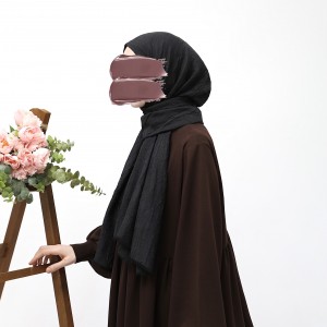 Bambu Kraşlı Şal - Siyah