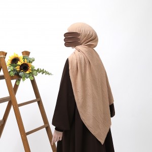 Bambu Kraşlı Şal - Sütlü Kahve