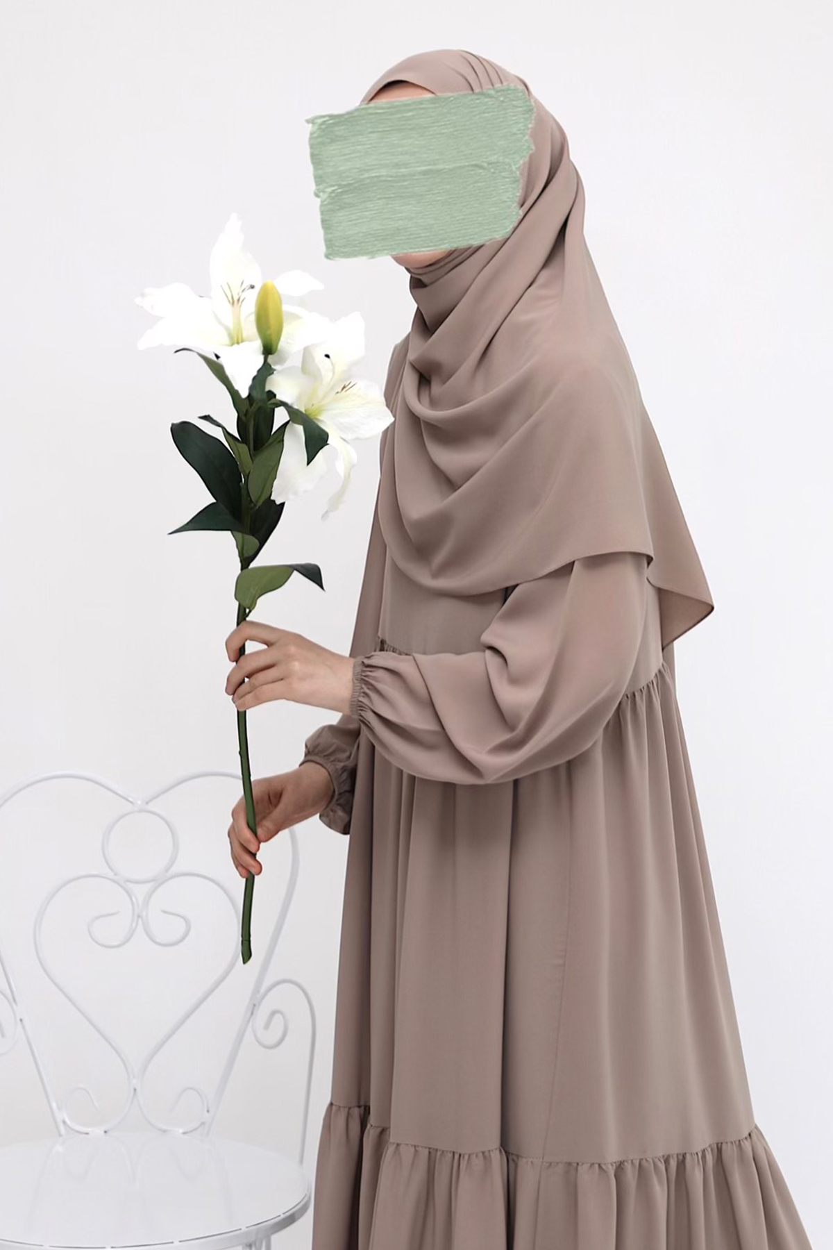 Nisa Elbise Ferace - Latte