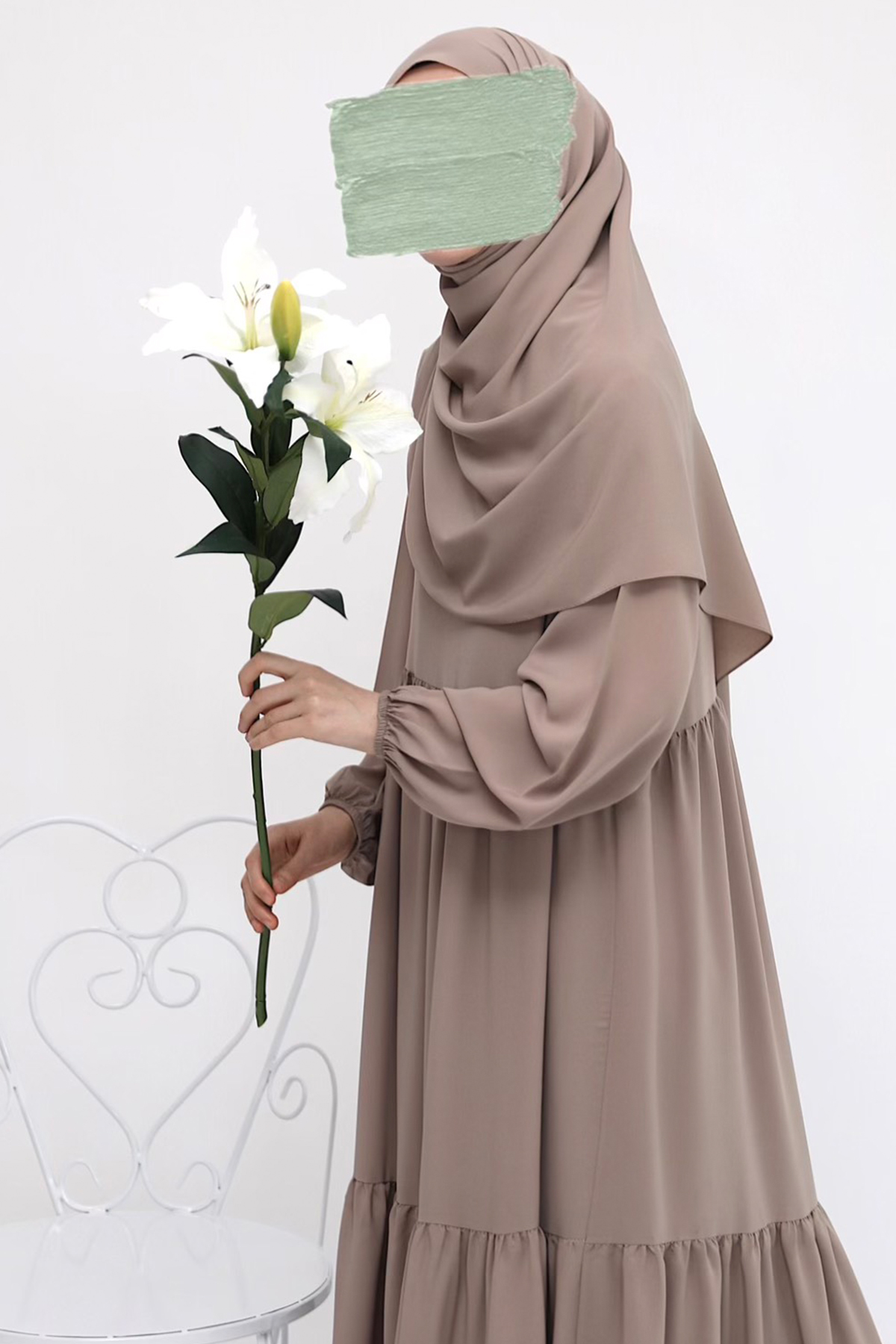 Nisa Elbise Ferace - Latte