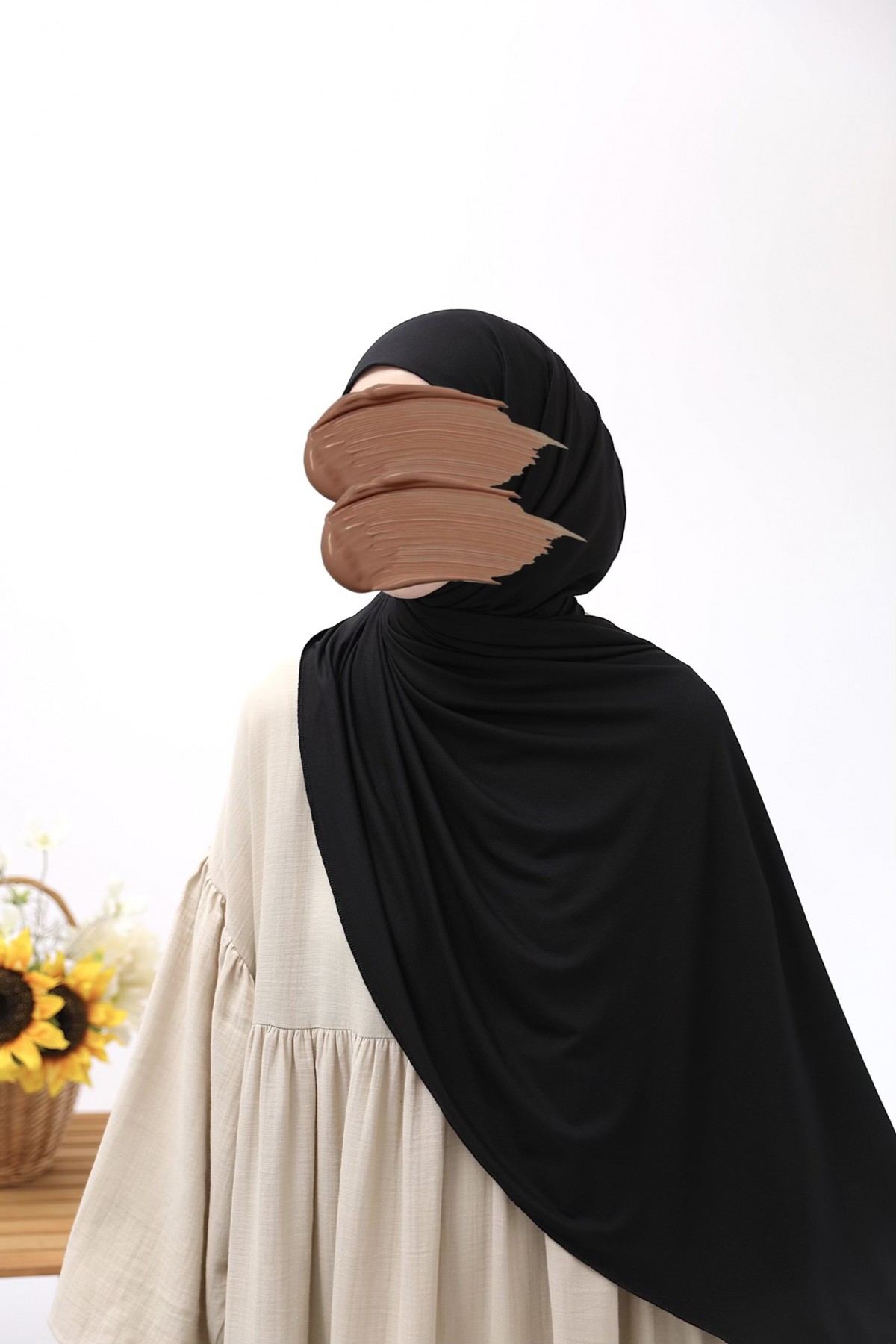 Penye Şal - Siyah