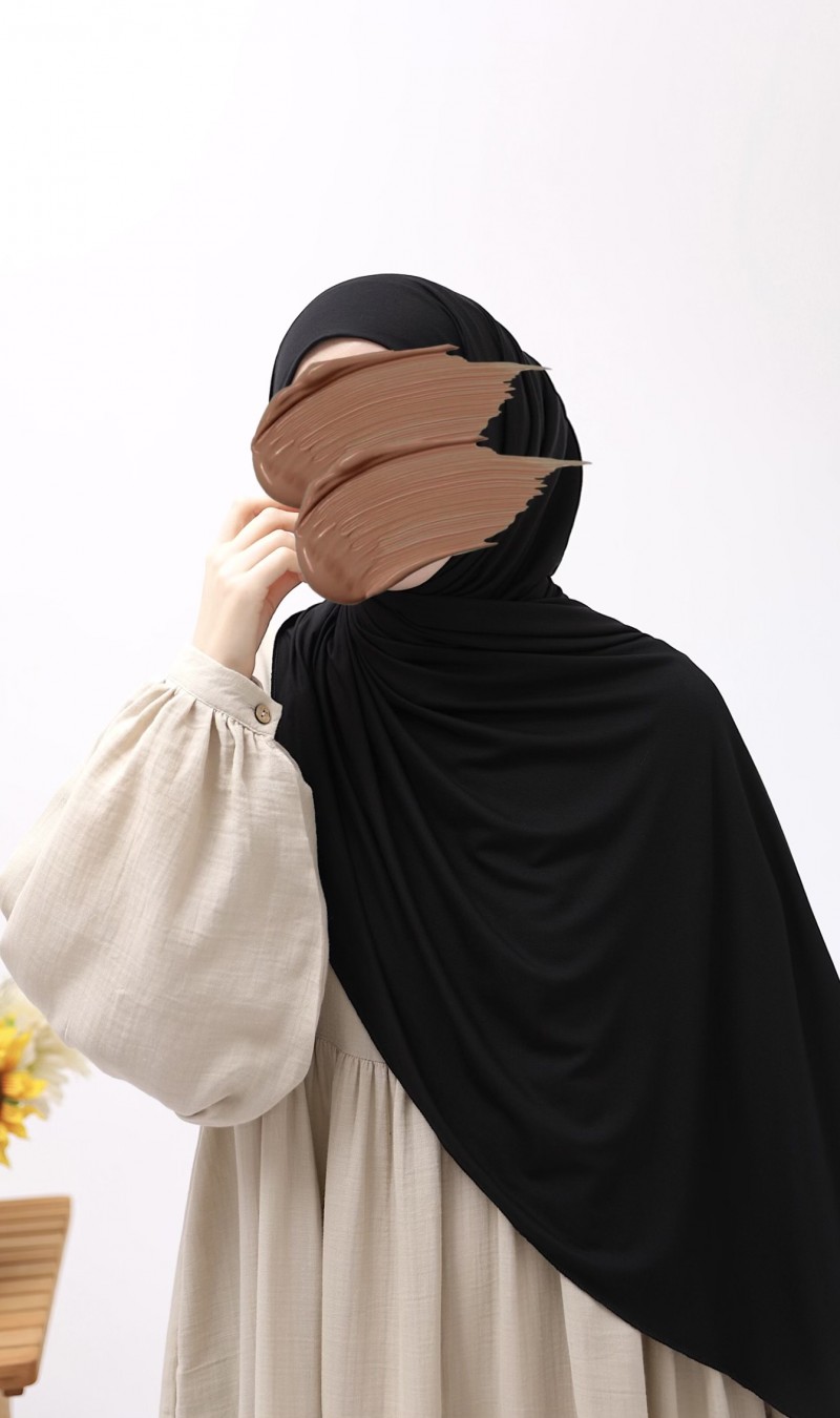 Penye Şal - Siyah