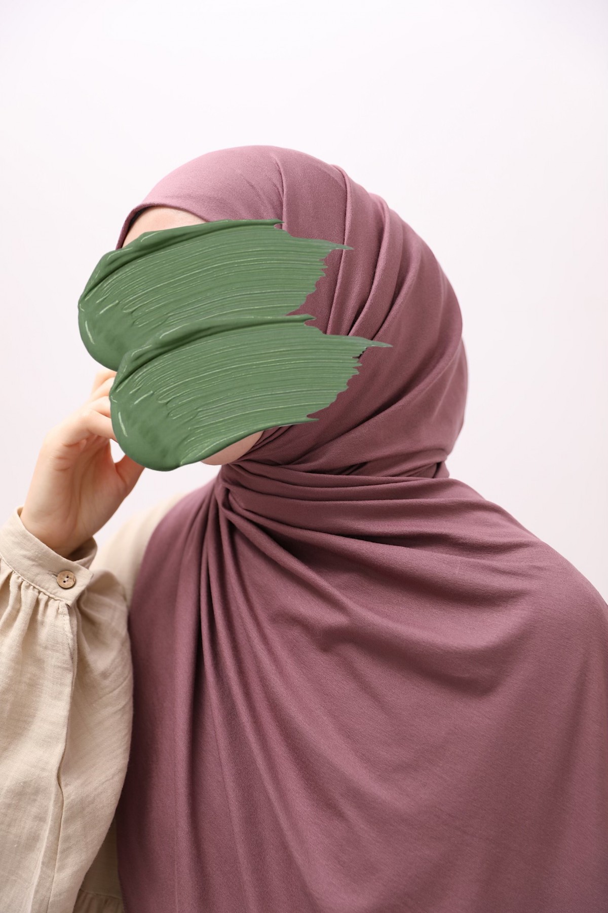 Penye Şal - Gül Kurusu