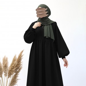Ahsen Sweat Elbise - Siyah