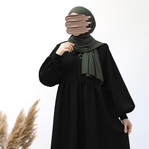Ahsen Sweat Elbise - Siyah