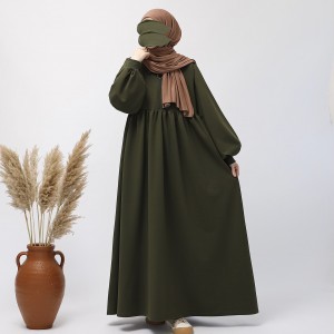 Ahsen Sweat Elbise - Haki