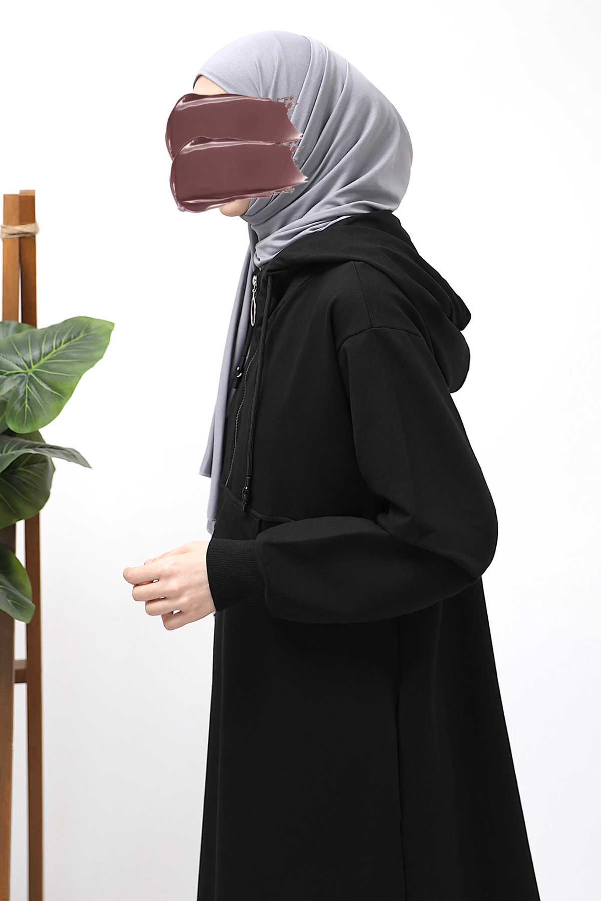 Kapşonlu Sweat - Siyah