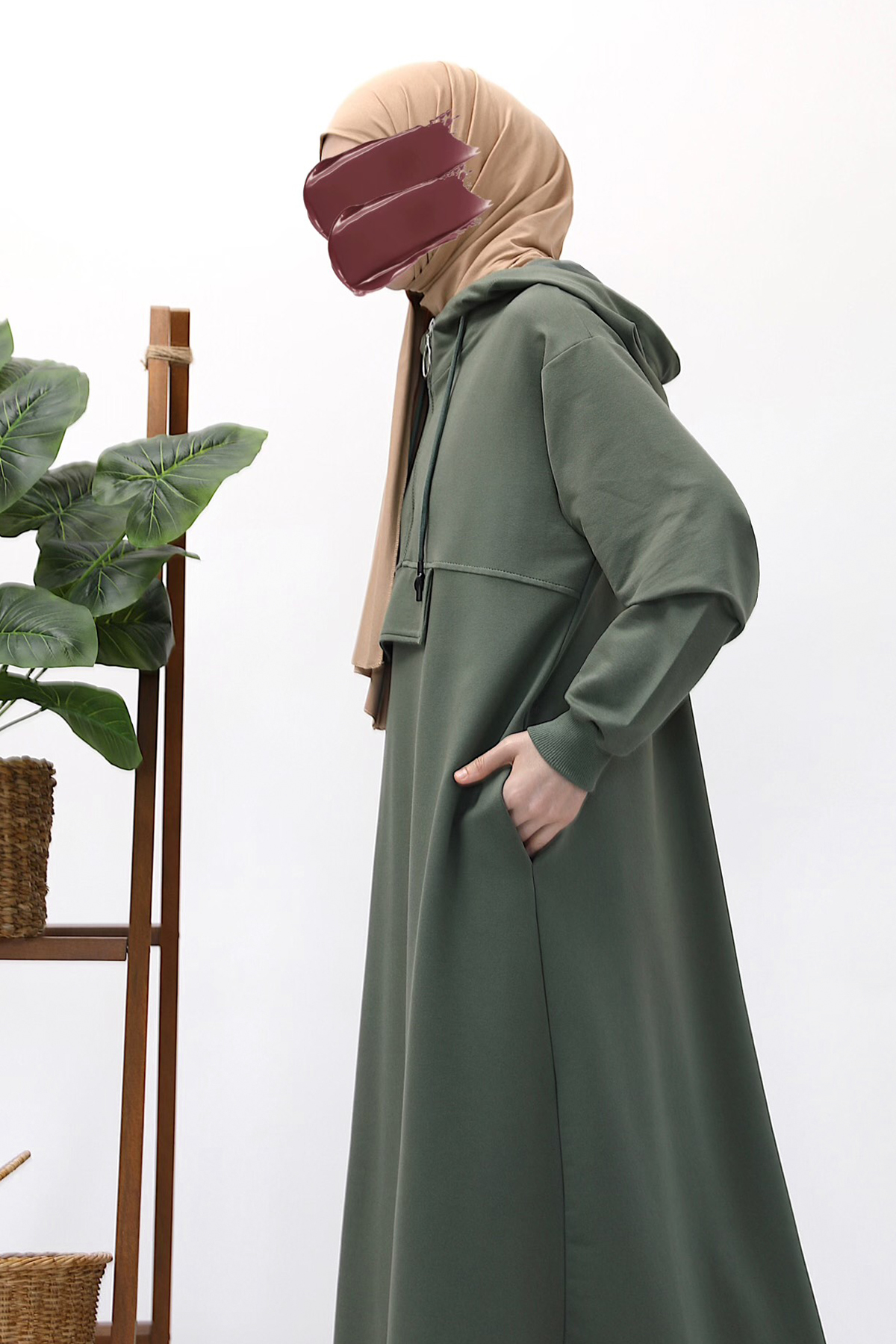 Kapşonlu Sweat - Mint