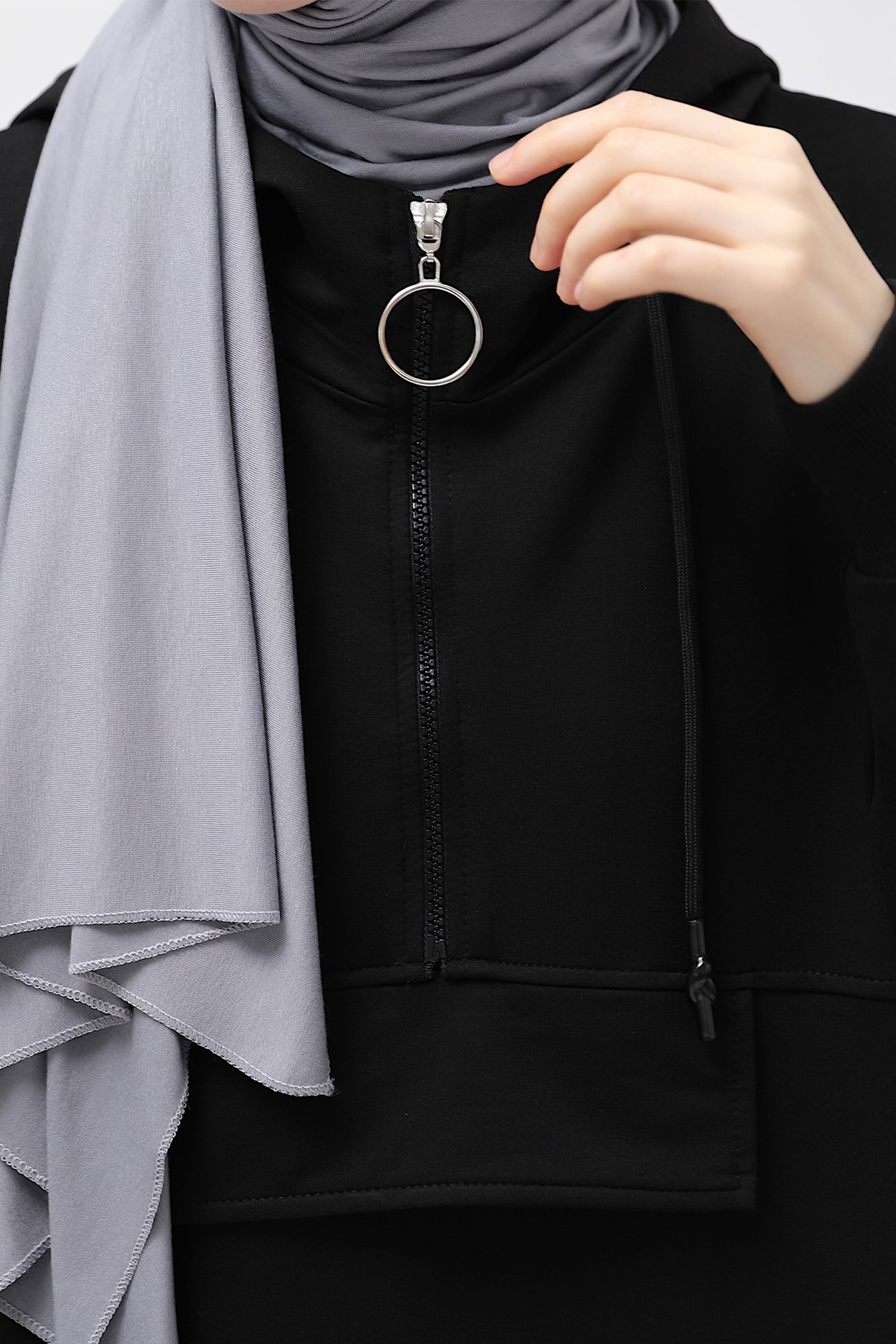 Kapşonlu Sweat - Siyah