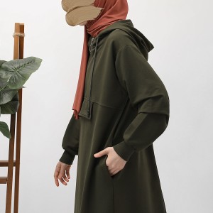 Kapşonlu Sweat - Haki