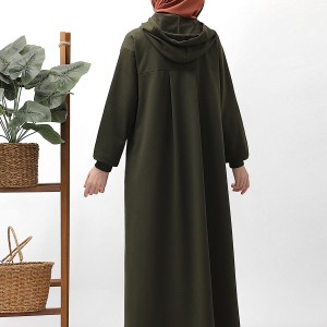 Kapşonlu Sweat - Haki