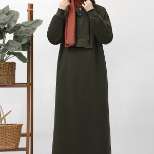 Kapşonlu Sweat - Haki