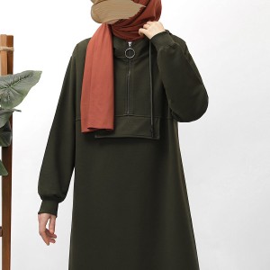 Kapşonlu Sweat - Haki