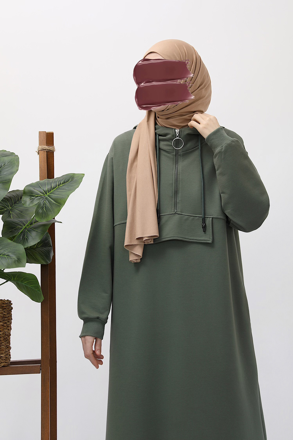 Kapşonlu Sweat - Mint
