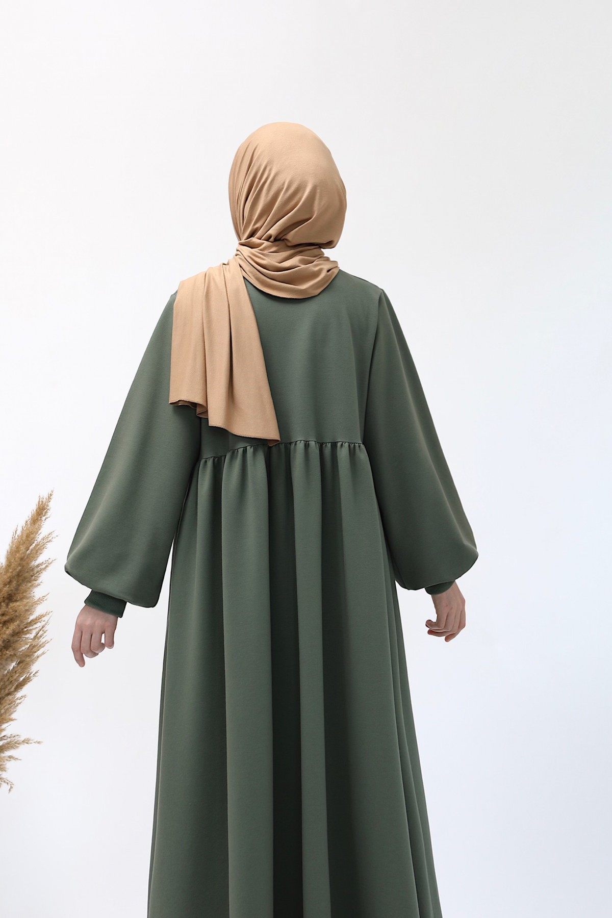 Ahsen Sweat Elbise - Mint
