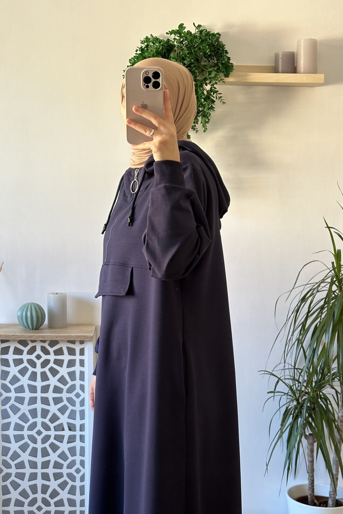 Kapşonlu Sweat - Lacivert