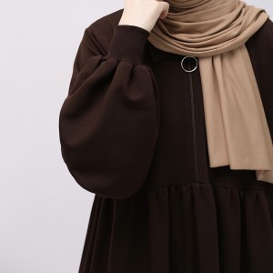 Ahsen Sweat Elbise - Acı Kahve