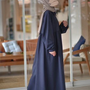 Ahsen Sweat Elbise - Lacivert