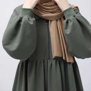 Ahsen Sweat Elbise - Mint