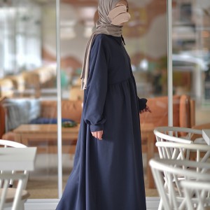Ahsen Sweat Elbise - Lacivert