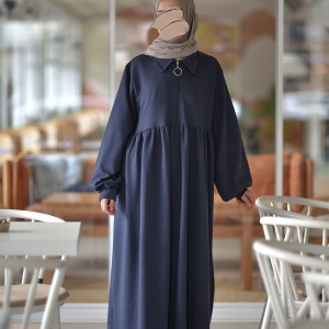 Ahsen Sweat Elbise - Lacivert