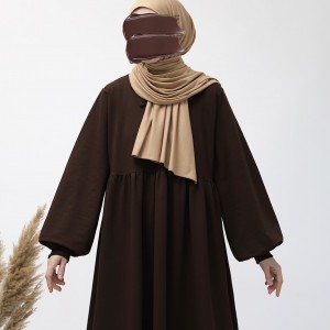 Ahsen Sweat Elbise - Acı Kahve