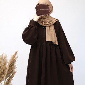 Ahsen Sweat Elbise - Acı Kahve