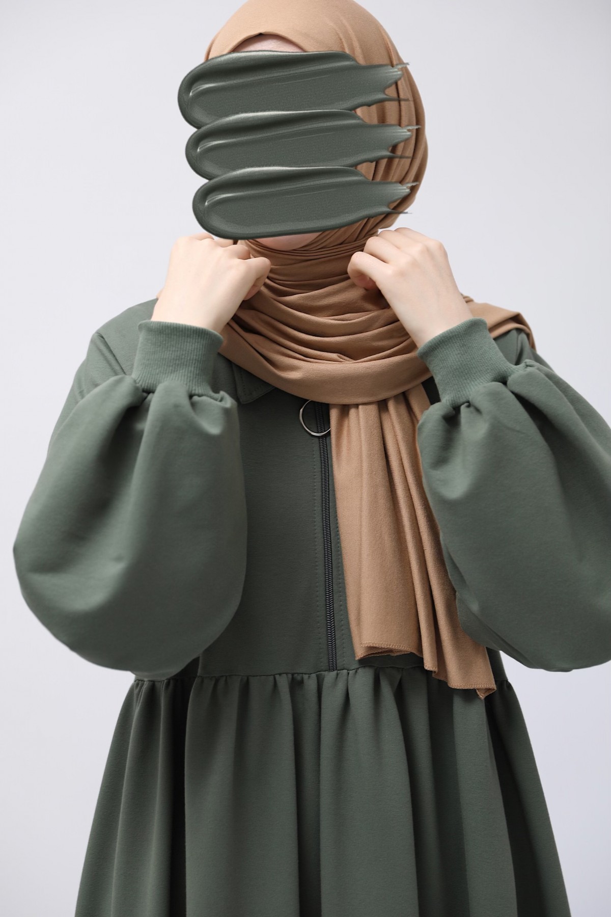 Ahsen Sweat Elbise - Mint