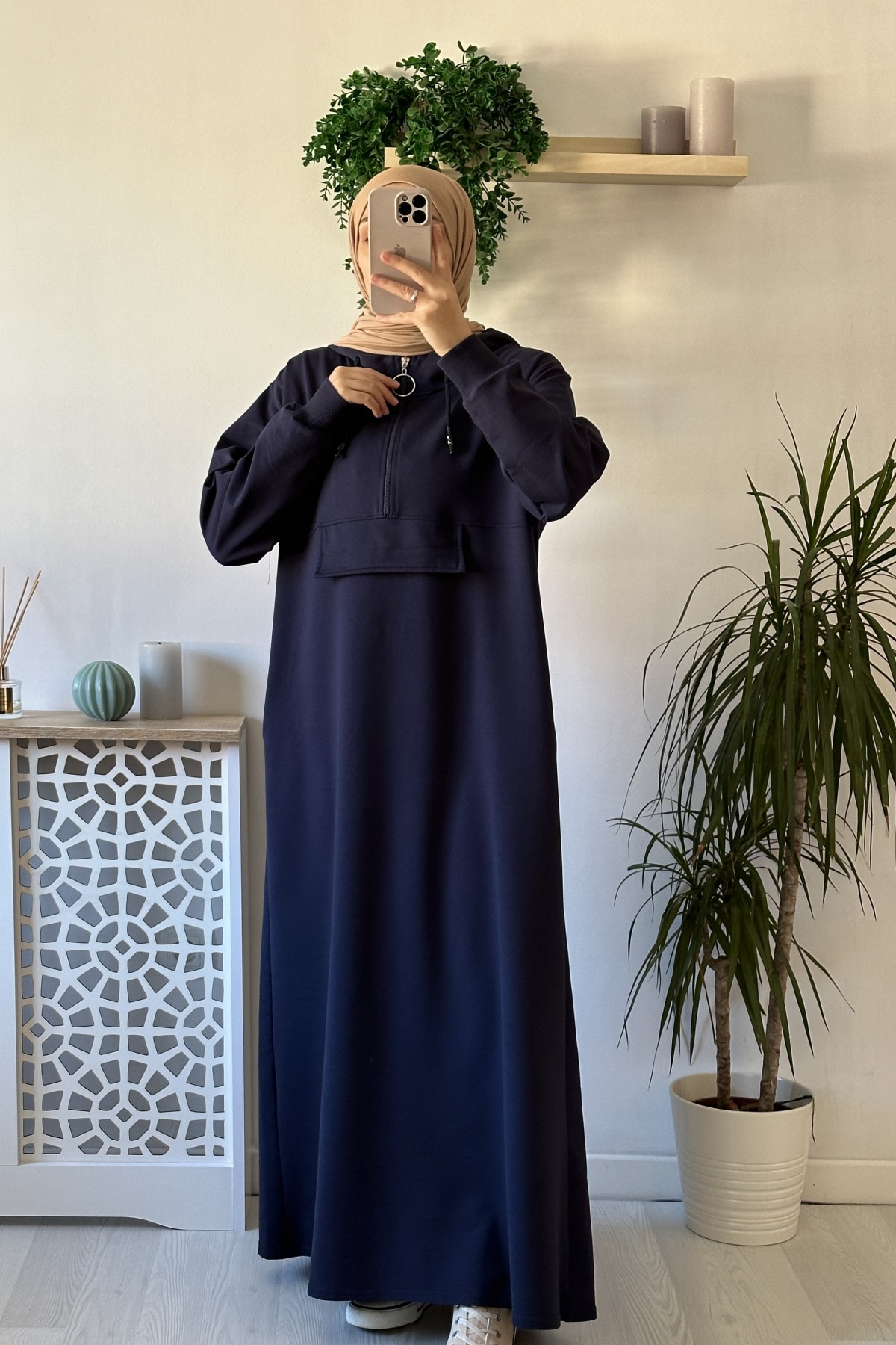 Kapşonlu Sweat - Lacivert