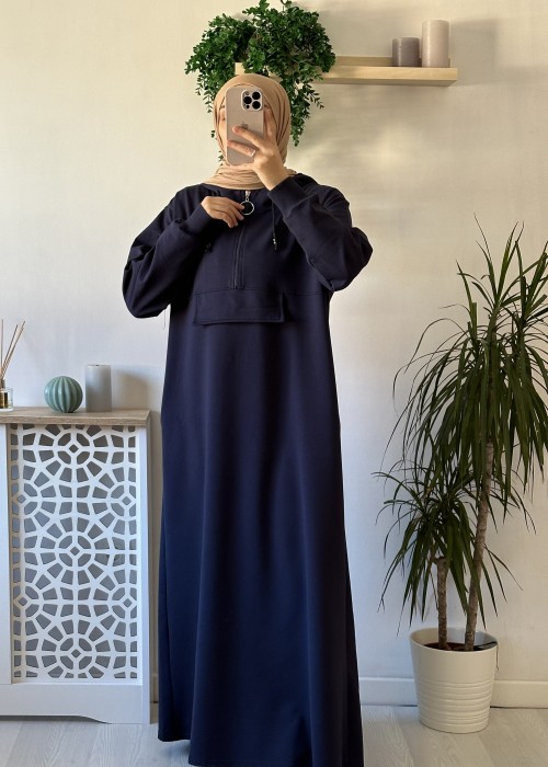Kapşonlu Sweat - Lacivert