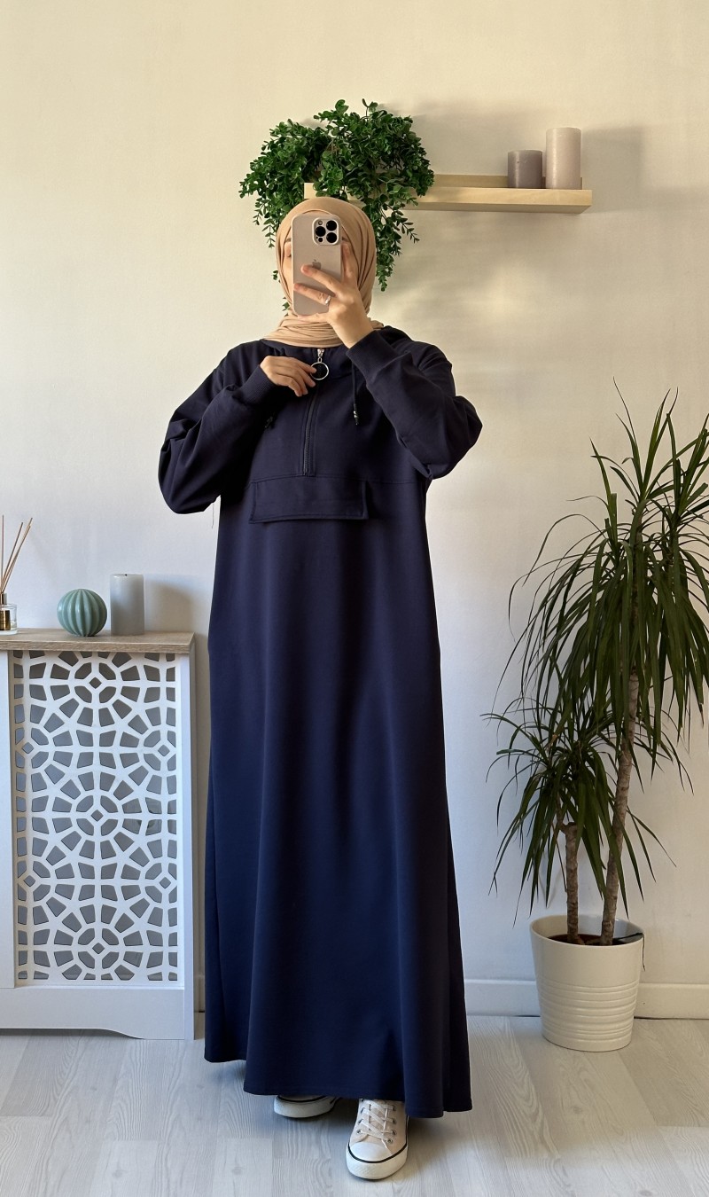 Kapşonlu Sweat - Lacivert