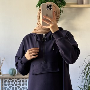 Kapşonlu Sweat - Lacivert