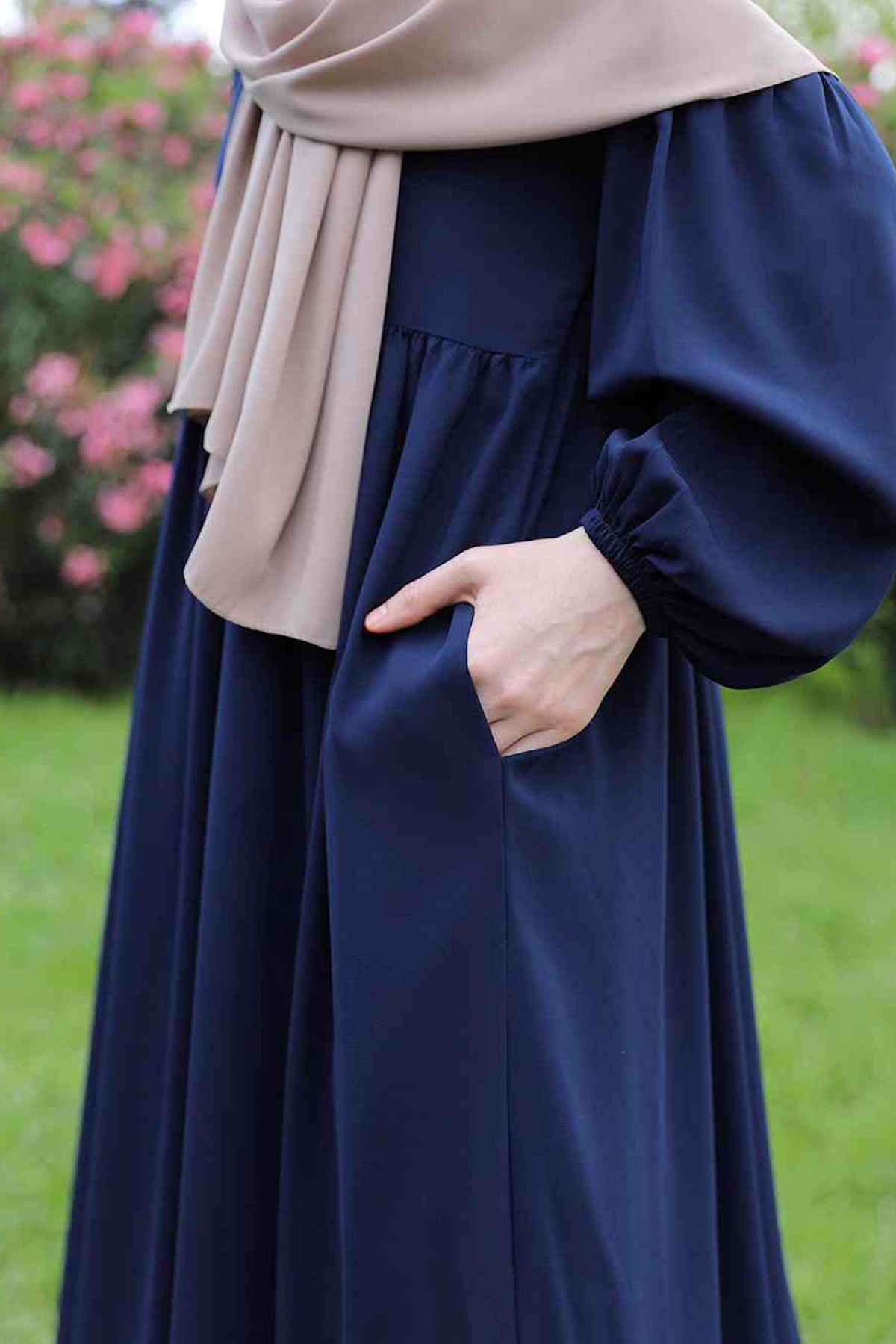 Rabia Elbise Ferace - Lacivert