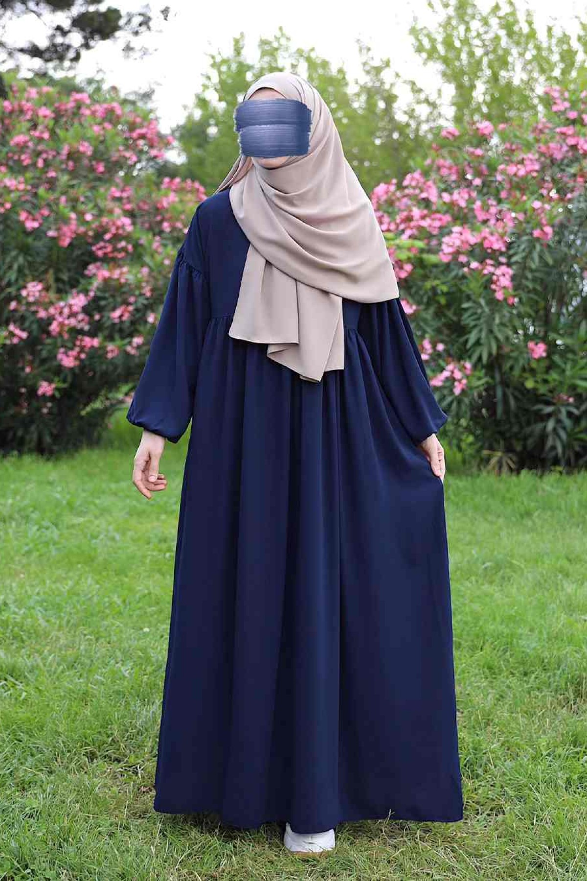 Rabia Elbise Ferace - Lacivert