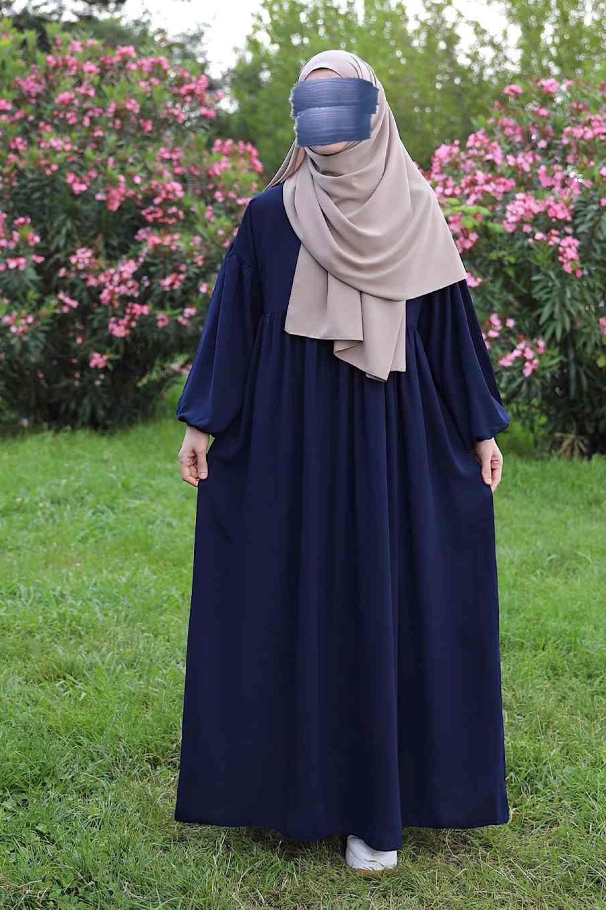 Rabia Elbise Ferace - Lacivert