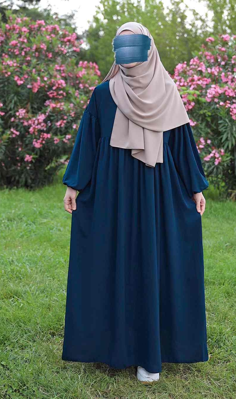 Rabia Elbise Ferace - Petrol Mavisi