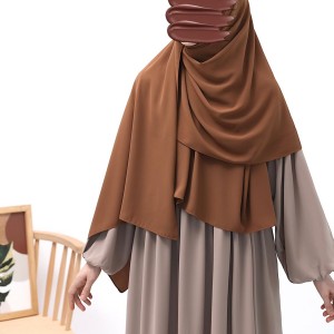Medine İpeği Büyük Boy Şal - Tarçın