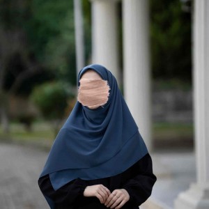 Eşarp Medine İpeği - İndigo